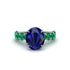 4ct Oval Cut Sapphire Engagement Ring - Xena No. 30 image 2
