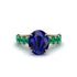 4ct Oval Cut Sapphire Engagement Ring - Xena No. 29 image 2