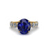 4ct Oval Cut Sapphire Engagement Ring - Xena No. 13