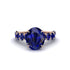 4ct Oval Cut Sapphire Engagement Ring - Xena No. 74