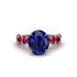 4ct Oval Cut Sapphire Engagement Ring - Xena No. 60 image 2