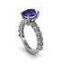 4ct Oval Cut Sapphire Engagement Ring - Xena No. 15 image 1