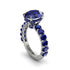 4ct Oval Cut Sapphire Engagement Ring - Xena No. 75