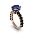 4ct Oval Cut Sapphire Engagement Ring - Xena No. 44