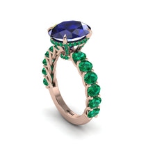 4ct Oval Cut Sapphire Engagement Ring - Xena No. 29 image 1