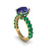 4ct Oval Cut Sapphire Engagement Ring - Xena No. 28