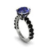 4ct Oval Cut Sapphire Engagement Ring - Xena No. 45 image 1