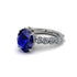 4ct Oval Cut Sapphire Engagement Ring - Xena No. 15 image 3