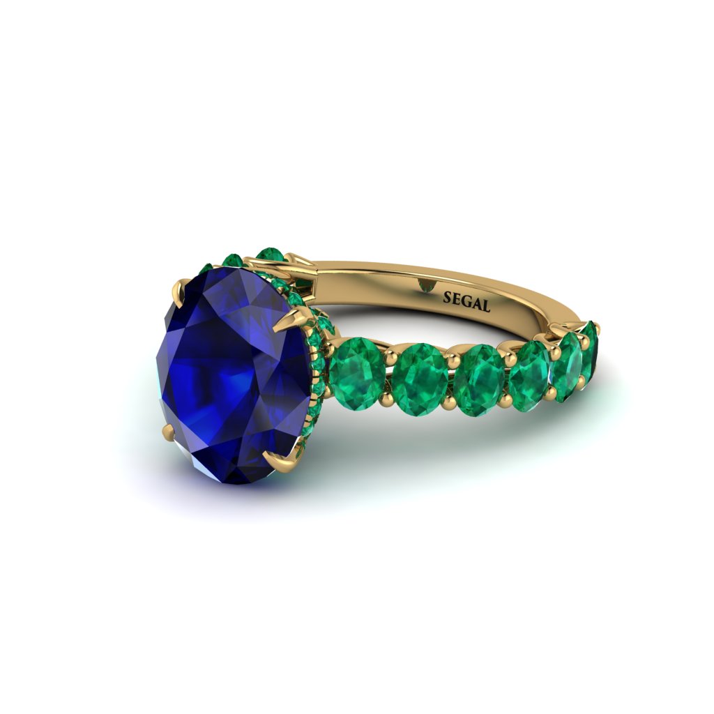 4ct Oval Cut Sapphire Engagement Ring - Xena No. 28