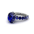 4ct Oval Cut Sapphire Engagement Ring - Xena No. 75