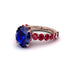 4ct Oval Cut Sapphire Engagement Ring - Xena No. 59 image 3