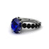 4ct Oval Cut Sapphire Engagement Ring - Xena No. 45 image 3