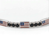 Black Diamond Tennis Bracelet with United States Flag no. 9 image 4
