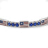 Sapphire Tennis Bracelet with United States Flag no. 15