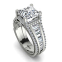 Princess Geometric Diamond Engagement Ring - Marilyn No. 3