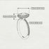 Oval Tanzanite Halo Hidden Rubies Ring - Amy No. 212