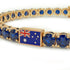 Sapphire Tennis Bracelet with Australia Flag no. 13