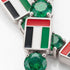 Emerald Tennis Bracelet with United Arab Emirates Flag no. 6