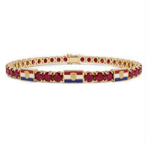 Ruby Tennis Bracelet with Croatia Flag no. 10 image 1