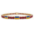 Ruby Tennis Bracelet with Ukraine Flag no. 10