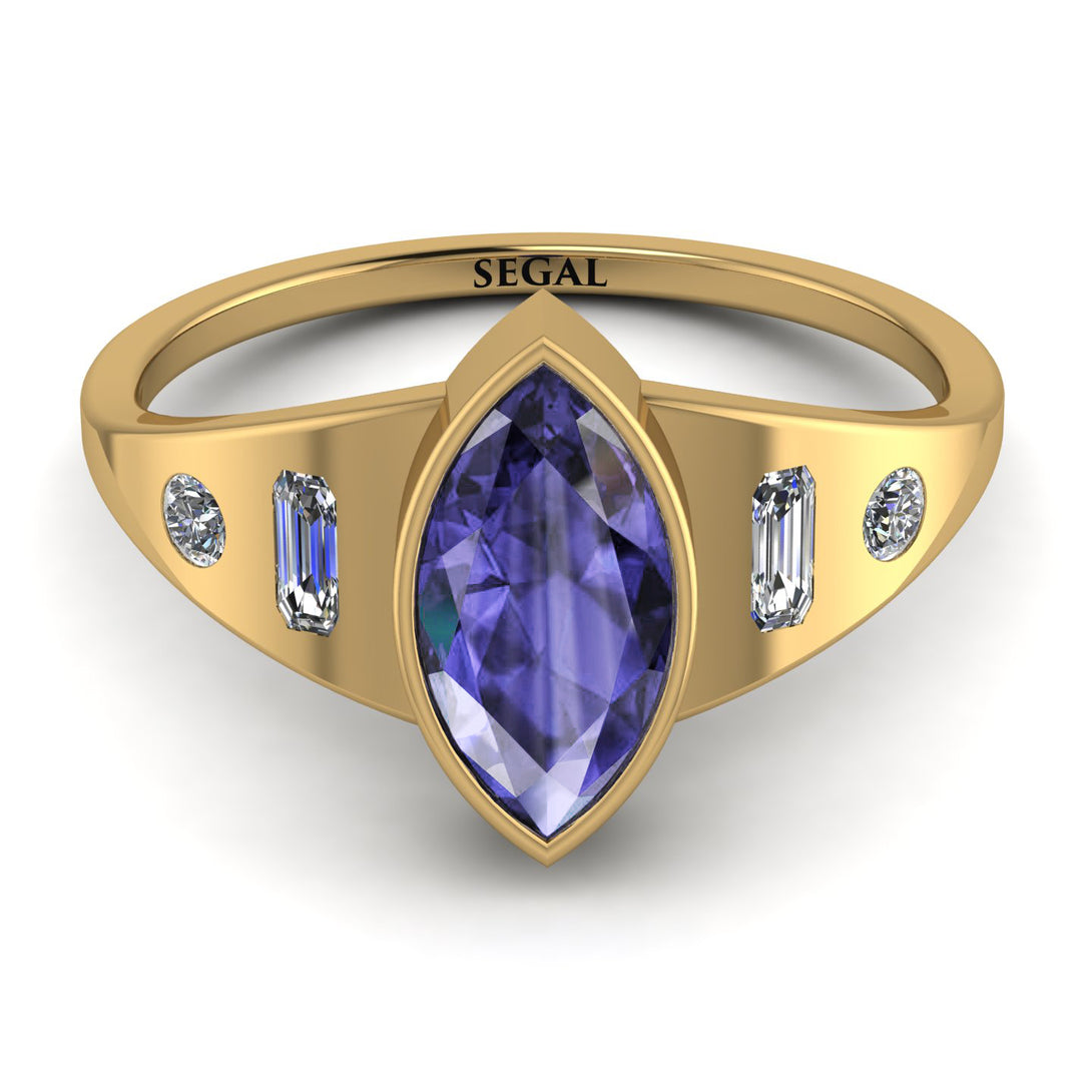 Marquise Bezel Tanzanite Ring - Juliana No. 201