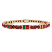 Ruby Tennis Bracelet with Portugal Flag no. 10 image 1