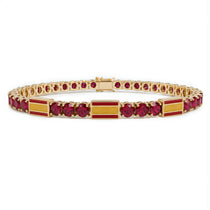 Ruby Tennis Bracelet with Spain Flag no. 10 image 1