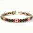 Black Diamond Tennis Bracelet with Canada Flag no. 7
