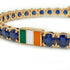 Sapphire Tennis Bracelet with Ireland Flag no. 13 image 4