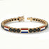 Black Diamond Tennis Bracelet with Netherlands Flag no. 7 image 4