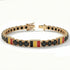 Black Diamond Tennis Bracelet with Belgium Flag no. 7