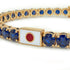 Sapphire Tennis Bracelet with Japan Flag no. 13 image 4