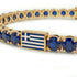 Sapphire Tennis Bracelet with Greece Flag no. 13 image 4