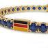 Sapphire Tennis Bracelet with Germany Flag no. 13 image 4