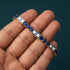 Sapphire Tennis Bracelet with Israeli Flag no. 13