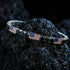 Black Diamond Tennis Bracelet with United States Flag no. 9