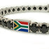 Black Diamond Tennis Bracelet with South Africa Flag no. 9