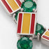 Emerald Tennis Bracelet with Spain Flag no. 6 image 3