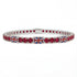 Ruby Tennis Bracelet with United Kingdom Flag no. 12