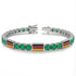 Emerald Tennis Bracelet with Germany Flag no. 6