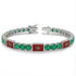 Emerald Tennis Bracelet with Morocco Flag no. 6