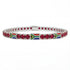 Ruby Tennis Bracelet with South Africa Flag no. 12