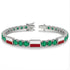 Emerald Tennis Bracelet with Poland Flag no. 6