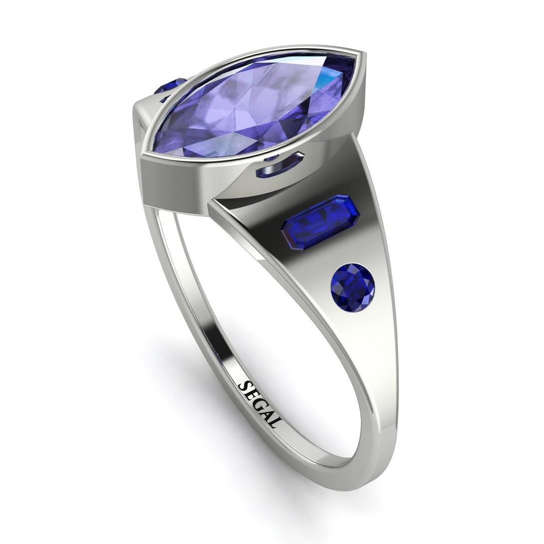 Marquise Bezel Tanzanite Ring - Juliana No. 215