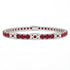 Ruby Tennis Bracelet with South Korea Flag no. 12
