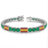 Emerald Tennis Bracelet with Spain Flag no. 6