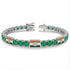 Emerald Tennis Bracelet with India Flag no. 6