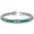 Emerald Tennis Bracelet with Greece Flag no. 6 image 2