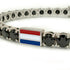 Black Diamond Tennis Bracelet with Netherlands Flag no. 9