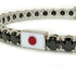 Black Diamond Tennis Bracelet with Japan Flag no. 9